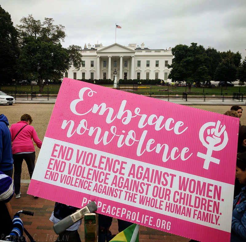 Embrace Nonviolence, White House, Washington, DC