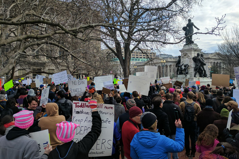 March Against Muslim Ban, Lafayette Square, Washington, DC