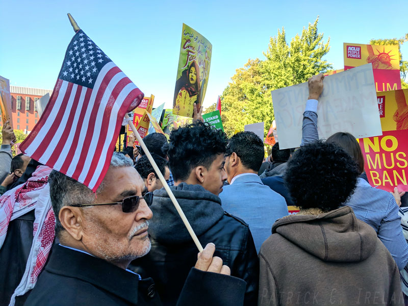 Patriot, #NoMuslimBanEver March, White House, Washington, DC