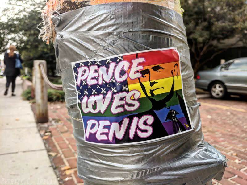 Pence Loves Penis, Dupont Circle, Washington, DC