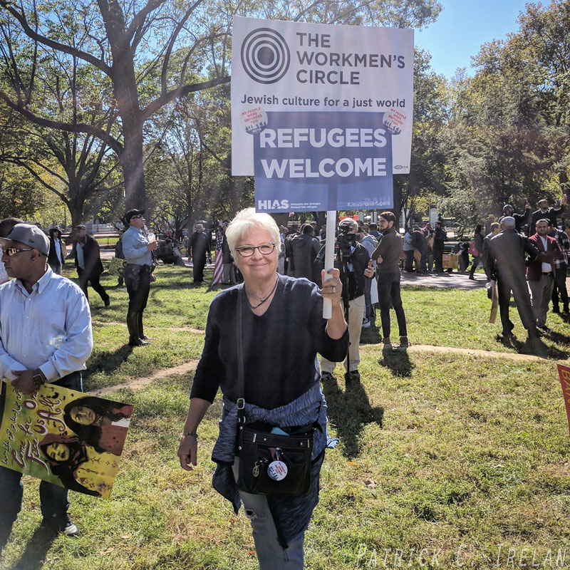 Refugees Welcome, #NoMuslimBanEver March, White House, Washington, DC