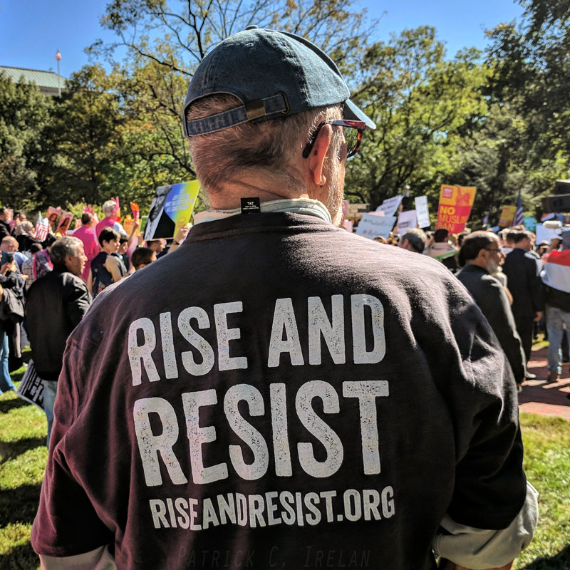 Rise and Resist, #NoMuslimBanEver March, White House, Washington, DC