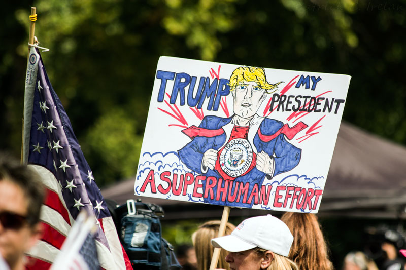 Trump Supporter Sign, National Mall, Washington, DC