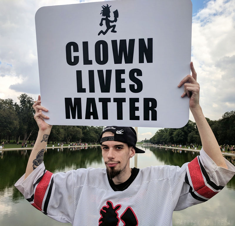 Clown Lives Matter, Lincoln Memorial, Washington, DC