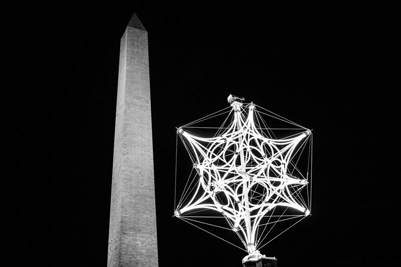 Monument and Light Art, Catharsis on the Mall, Washington, DC