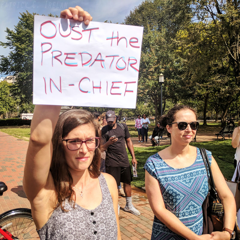 Oust the Predator In-Chief, White House, Washington, DC