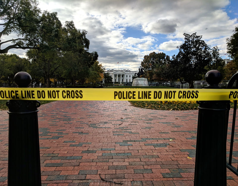 Police Line Do Not Cross, White House, Washington, DC