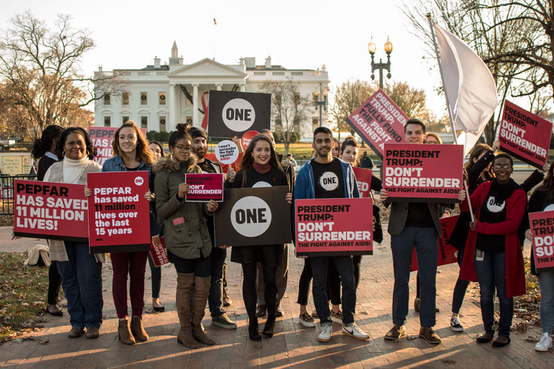 Don’t Surrender the Fight Against Aids, White House, Washington, DC