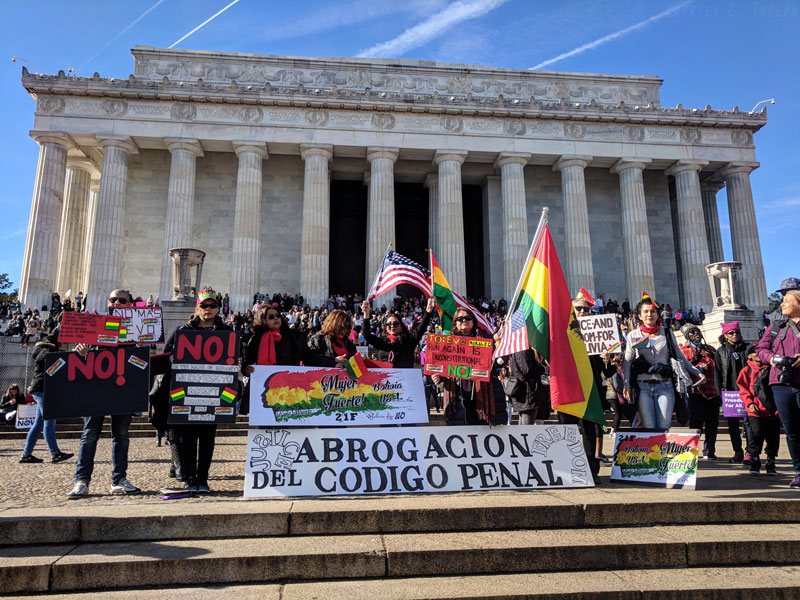 Abrogacion, 2018 Women’s March, Lincoln Memorial, Washington, DC