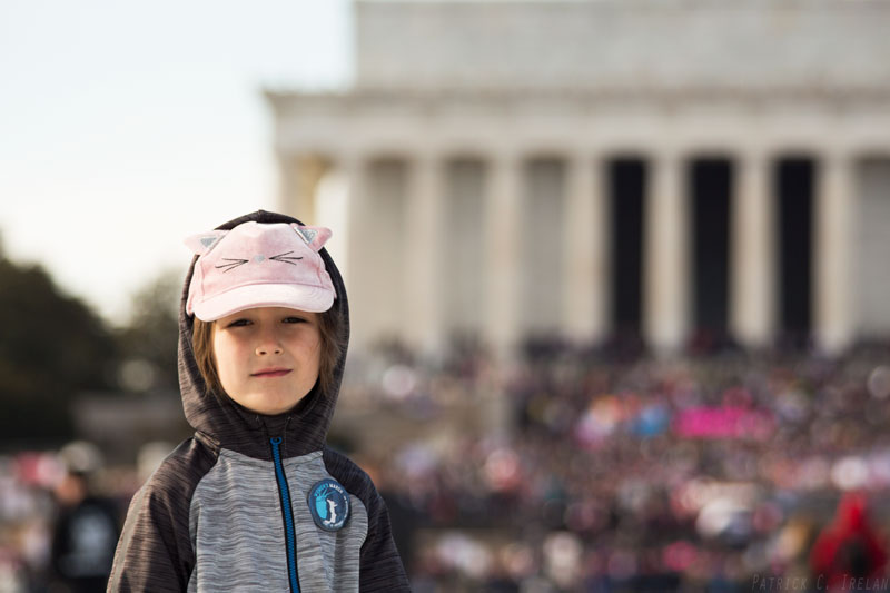 Boy with Cat Hat, 2018 Women’s March, Washington, DC