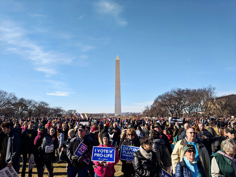 Crowd, March for Life, National Mall, Washington, DC