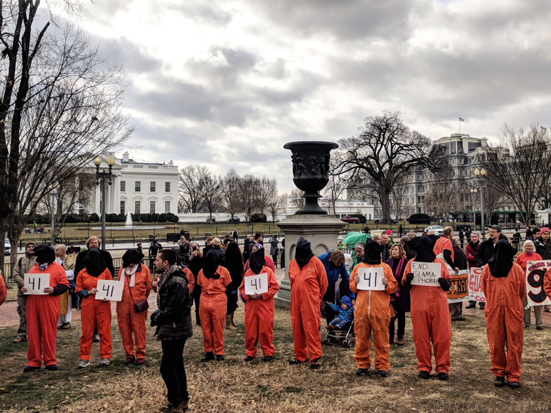 Demonstration Against Guantanamo Bay, White House, Washington, DC