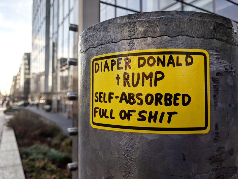 Diaper Donald Trump, 19th and N, Washington, DC