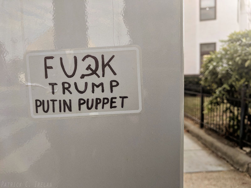 Fuck Trump Putin Puppet, Heurich House Museum, Washington, DC
