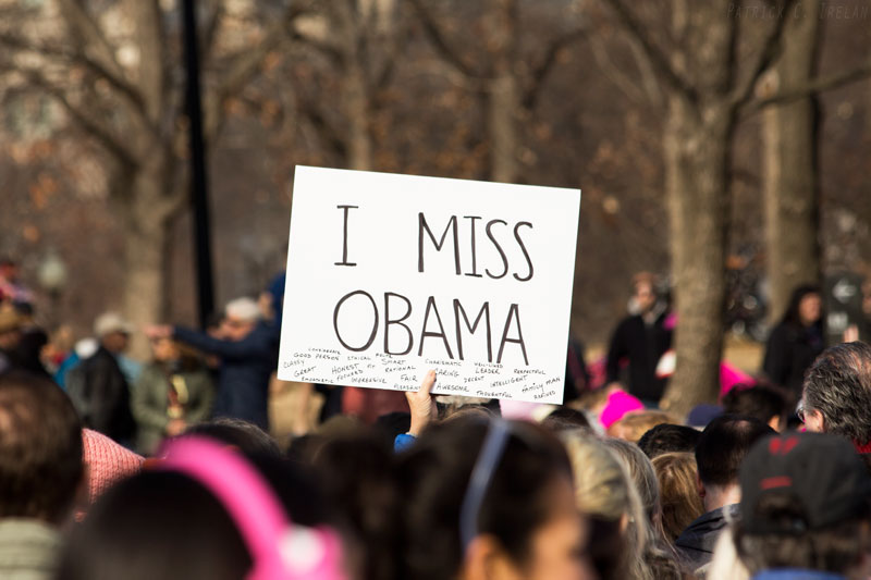I Miss Obama, 2018 Women’s March, Washington, DC