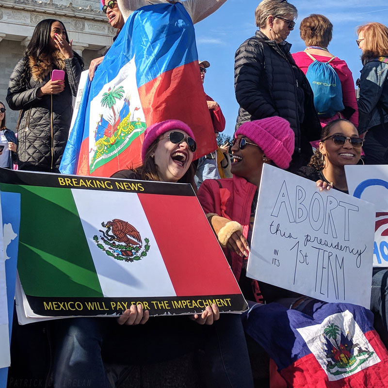 Mexico Will Pay for the Impeachment, 2018 Women’s March, Lincoln Memorial, Washington, DC