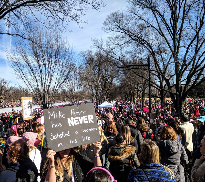 Mike Pence, 2018 Women’s March, Lincoln Memorial, Washington, DC