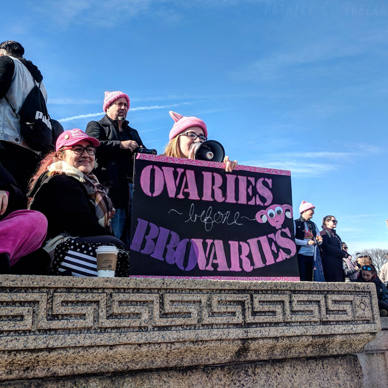 Ovaries Before Brovaries, 2018 Women’s March, Lincoln Memorial, Washington, DC