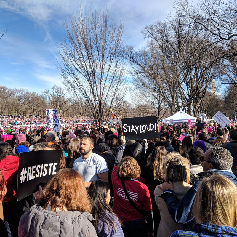 Stay Loud!, 2018 Women’s March, Lincoln Memorial, Washington, DC