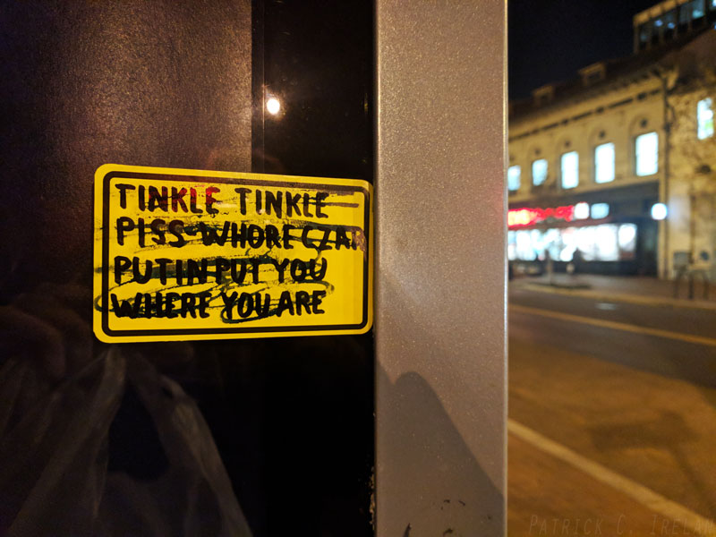 Tinkle Tinkle Piss Whore Czar, Dupont Circle, Washington, DC