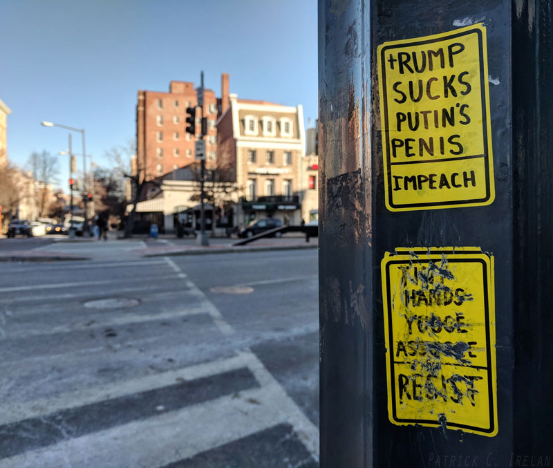 Trump Sucks Putin’s Penis, Dupont Circle, Washington, DC