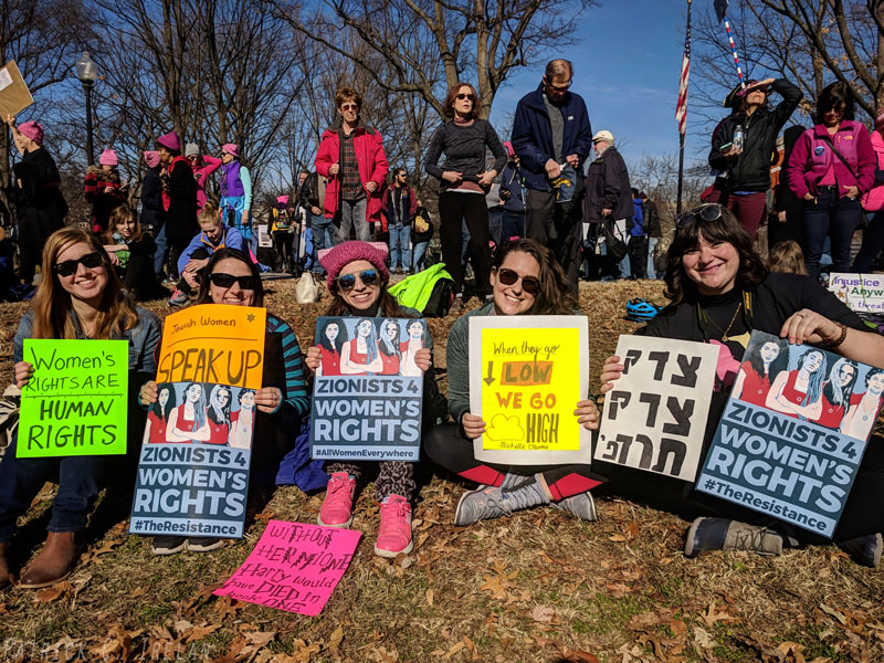 Zionists 4 Women’s Rights, 2018 Women’s March, Lincoln Memorial, Washington, DC